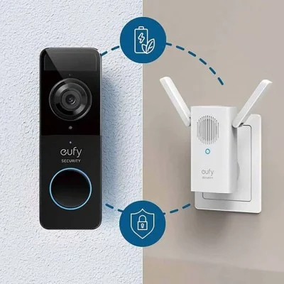 Eufy Video Doorbell 1080p (Battery-Powered) - Black